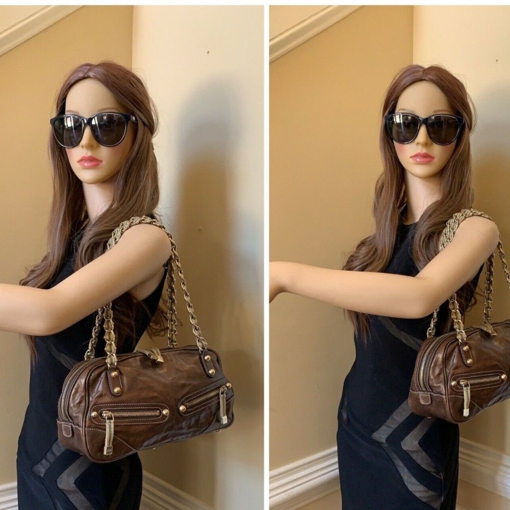 sac Gucci en cuir Brun Métalisé